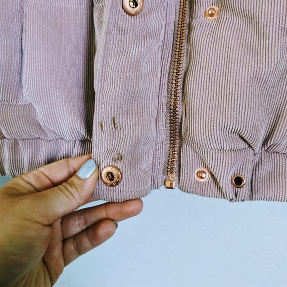 Ashley by 26 International Ribbed Pink Puffer Jacket - Picture 8 of 10